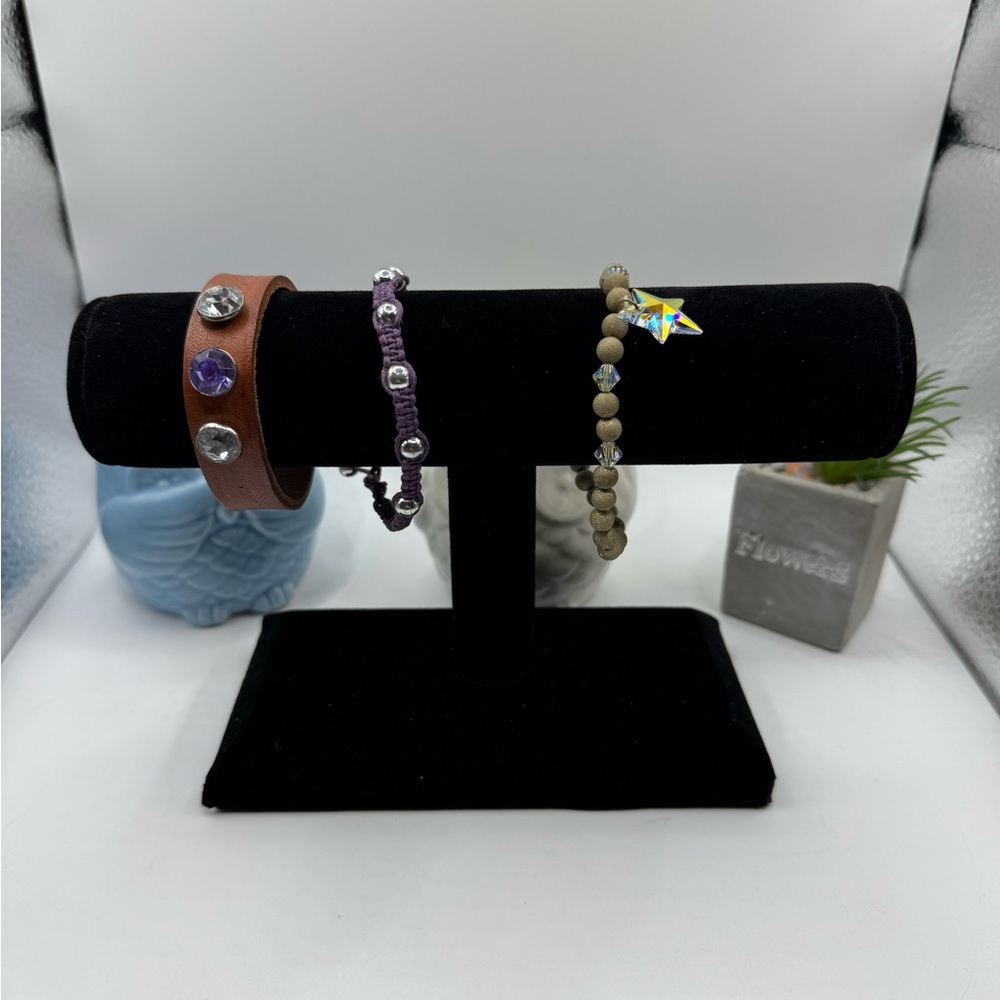Lot of 3 Fashion Bracelets NEW